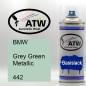 Preview: BMW, Grey Green Metallic, 442: 400ml Sprühdose, von ATW Autoteile West.